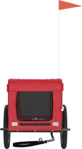 vidaXL vidaXL Przyczepka rowerowa dla zwierząt, tkanina Oxford i żelazo 5