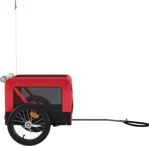 vidaXL vidaXL Przyczepka rowerowa dla zwierząt, tkanina Oxford i żelazo 7