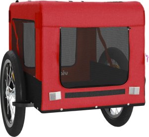 vidaXL vidaXL Przyczepka rowerowa dla zwierząt, tkanina Oxford i żelazo 8