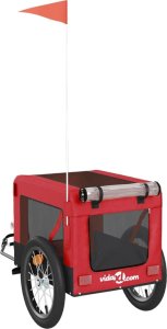 vidaXL vidaXL Przyczepka rowerowa dla zwierząt, tkanina Oxford i żelazo 9