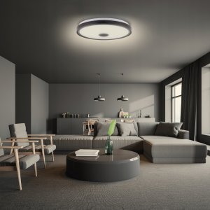 Lampa sufitowa LVT LVT Cosmo 1277 plafon lampa sufitowa 1x72W LED 3000-6500K RGBW biały/czarny 8