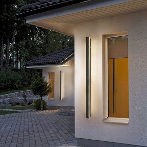 Kinkiet LVT LVT Lara 1576 kinkiet zewnętrzny lampa ścienna 1x45W LED 4000K czarny 2
