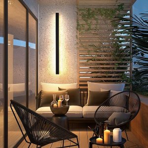 Kinkiet LVT LVT Lara 1576 kinkiet zewnętrzny lampa ścienna 1x45W LED 4000K czarny 3