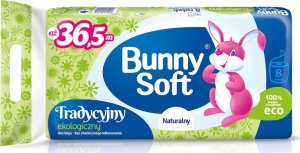 Bunny Soft Bunny Soft Tradycyjny - Miękki papier toaletowy, 100% makulatura - 8 rolek 5
