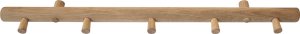 Home It Home>it® smart knagerække med 5 knage 60×7×2,5 cm egetræ natur 1
