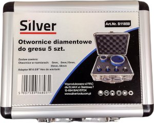 Silver OTWORNICE DIAMENTOWE 5el. M14 SILVER 1