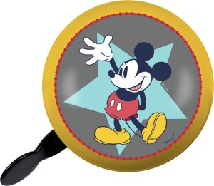 Upominkarnia Dzwonek rowerowy RETRO MICKEY MOUSE ŻÓŁTY 80mm 1