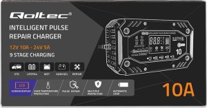 Qoltec Inteligentna ładowarka do akumulatorów STD AGM GEL LiFePO4 6