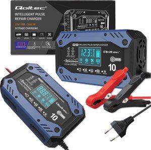 Qoltec Inteligentna ładowarka do akumulatorów STD AGM GEL LiFePO4 7