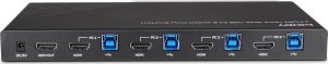 Przełącznik Lindy LINDY KVM Switch HDMI 4K60,USB3.0 & Audio 4Port 4