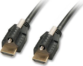 Kabel Lindy LINDY HDMI-Kabel mit Ethernet & 2x Steckerschloss Typ A/A 5m 1