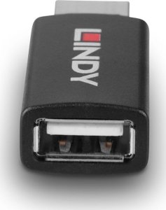 Adapter USB Lindy USB-A - USB-A Czarny  (71263) 4