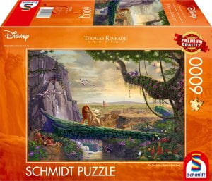 Schmidt Spiele Schmidt Spiele Thomas Kinkade Studios: Disney Dreams Collection - The Lion King, Return to Pride Rock, Puzzle (6000 Pieces) 1