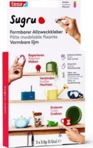 Tesa Sugru formowalny klej uniwersalny 3er Różowy/Pomarańczowy/Zielony 2