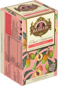 Basilur Basilur MANGO PEACH herbata owocowa BRZOSKWINIA CYTRUSY bez kofeiny - 20 x 2 g 1