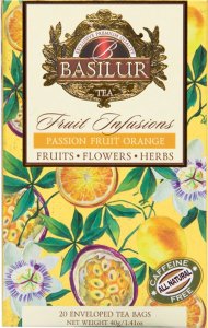 Basilur Basilur PASSION FRUIT ORANGE herbata owocowa MARAKUJA MANDARYNKA CYTRUSY bez kofeiny - 20 x 2 g 2