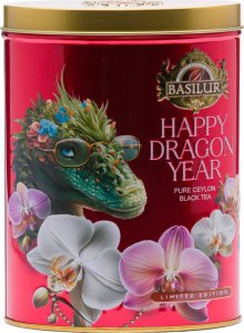 Basilur Basilur HAPPY DRAGON YEAR RED herbata czarna CEJLOŃSKA liściasta - puszka 75 g 1