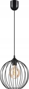 Lampa wisząca Lamkur Lamkur Zoya 45160 lampa wisząca zwis nowoczesna loft klatka metalowa 1x60W E27 czarna 1