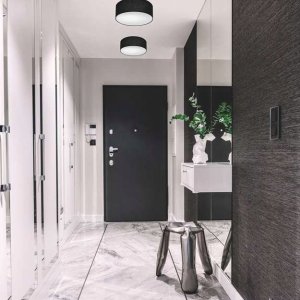 Lampa sufitowa Lamkur Lamkur Vivian 48444 plafon lampa sufitowa koło 1x60W E27 czarny/biały 4