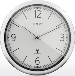 Mebus Mebus 19810 radio wall clock grey/silver 1