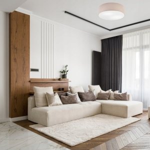 Lampa sufitowa Lamkur Lamkur Chester 48130 plafon lampa sufitowa koło 4x60W E27 beżowy/biały 3