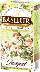 Basilur Herbata WHITE MAGIC herbata zielona i oolong z aromatem mleka - ekspresowa 25 x 1,5 g 2