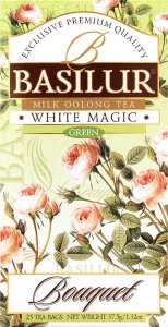 Basilur Herbata WHITE MAGIC herbata zielona i oolong z aromatem mleka - ekspresowa 25 x 1,5 g 3