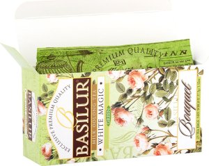 Basilur Herbata WHITE MAGIC herbata zielona i oolong z aromatem mleka - ekspresowa 25 x 1,5 g 4