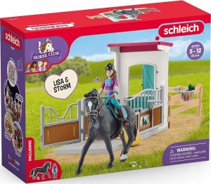 Figurka Schleich Schleich Horse Club horse box with Lisa & Storm, toy figure 1