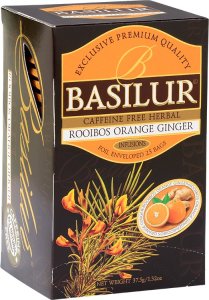 Basilur Basilur ROOIBOS ORANGE GINGER herbata czerwona pomarańcza imbir - w kopertach 25 x 1,5 g 1