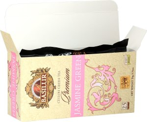 Basilur Basilur PREMIUM JASMINE GREEN herbata zielona jaśmin - ekspresowa 25 x 2 g 4