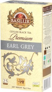 Basilur Basilur PREMIUM EARL GREY herbata czarna bergamotka - ekspresowa 25 x 2 g 2