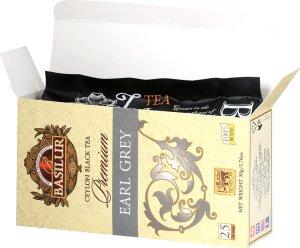 Basilur Basilur PREMIUM EARL GREY herbata czarna bergamotka - ekspresowa 25 x 2 g 5