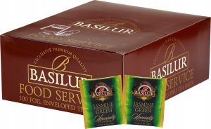 Basilur Basilur JASMIN GREEN HORECA herbata zielona jaśmin - w kopertach 100 x 1,5 g 1