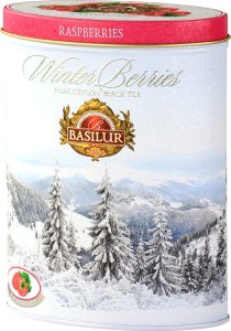 Basilur Basilur RASPBERRIES herbata czarna zimowa róża malina - liściasta w puszce 100 g 1