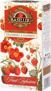 Basilur Basilur STRAWBERRY RASPBERRY herbata owocowa bez kofeiny truskawka malina - ekspresowa 25 x 2 g 2