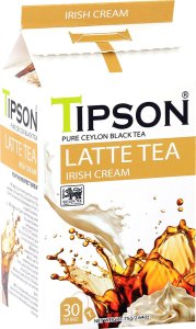 Tipson Tipson LATTE TEA IRISH CREAM czarna herbata cejlońska krem irlandzki - saszetki 30 x 2,5 g 1