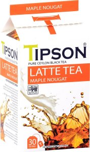 Tipson Tipson LATTE TEA MAPLE NOUGAT czarna herbata cejlońska syrop klonowy czekolada - saszetki 30 x 2,5 g 1