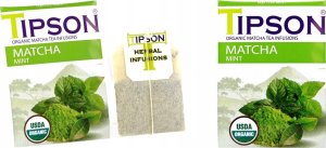 Tipson Tipson ORGANIC MATCHA MINT HORECA herbata zielona mięta pieprzowa - w kopertach 100 x 1,5 g 4