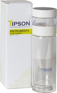 Tipson Tipson GLASS TEA TUMBLER szklany zaparzacz do herbaty z czujnikiem temperatury - 300 ml 1