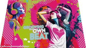 Herma HERMA  Schreibunterlage Kartonmusic Girl 55x35 3Stk 5