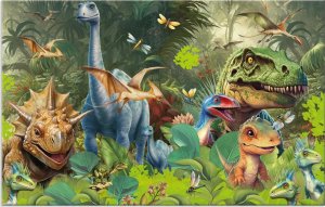 Herma HERMA  Schreibunterlage Karton Dino World 55x35 3Stk 2