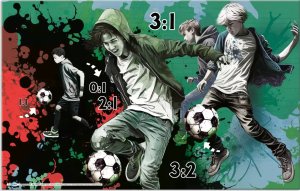 Herma HERMA  Schreibunterlage Karton Street Soccer 55x35 3Stk 3