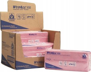 WYPALL Kimberly-Clark Wypall X50 - Ściereczki do czyszczenia w składce - Czerwone 1