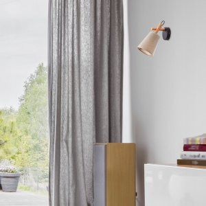 Kinkiet TK Lighting Vaio 573 1x15W E27 czarny/drewniany (573) 2