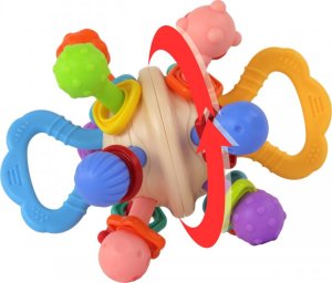 Woopie WOOPIE BABY Kolorowa Grzechotka w Kształcie Piłki 0m+ 4