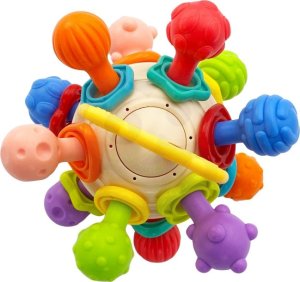 Woopie WOOPIE BABY Kolorowa Grzechotka w Kształcie Piłki 0m+ 5