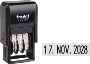 Trodat trodat Datumstempel Printy DE schw + Kissen schw 4810 1