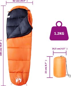 vidaXL vidaXL Śpiwór typu mumia, dla dorosłych, na 3 pory roku 5