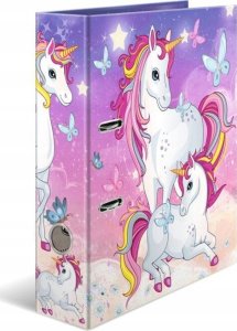 Segregator Herma 2-ringowy A4 70mm różowy (19276) 2